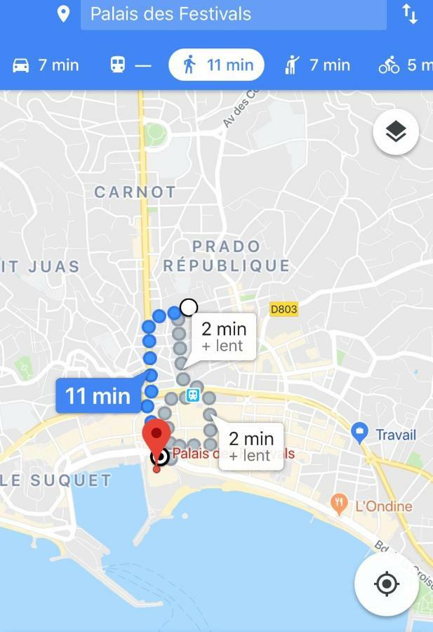 Cannes: Agreable 2 Pieces Vue Mer Panoramique Zewnętrze zdjęcie
